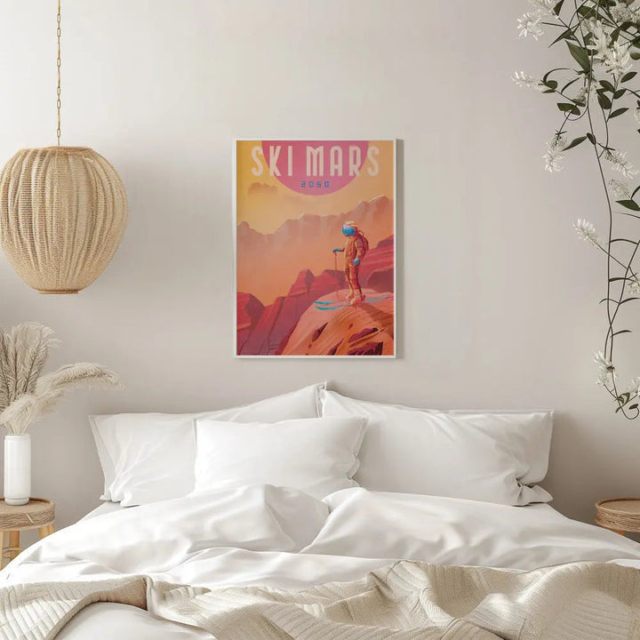 Ski Mars - Stretched Canvas, Poster or Fine Art Print I Heart Wall Art