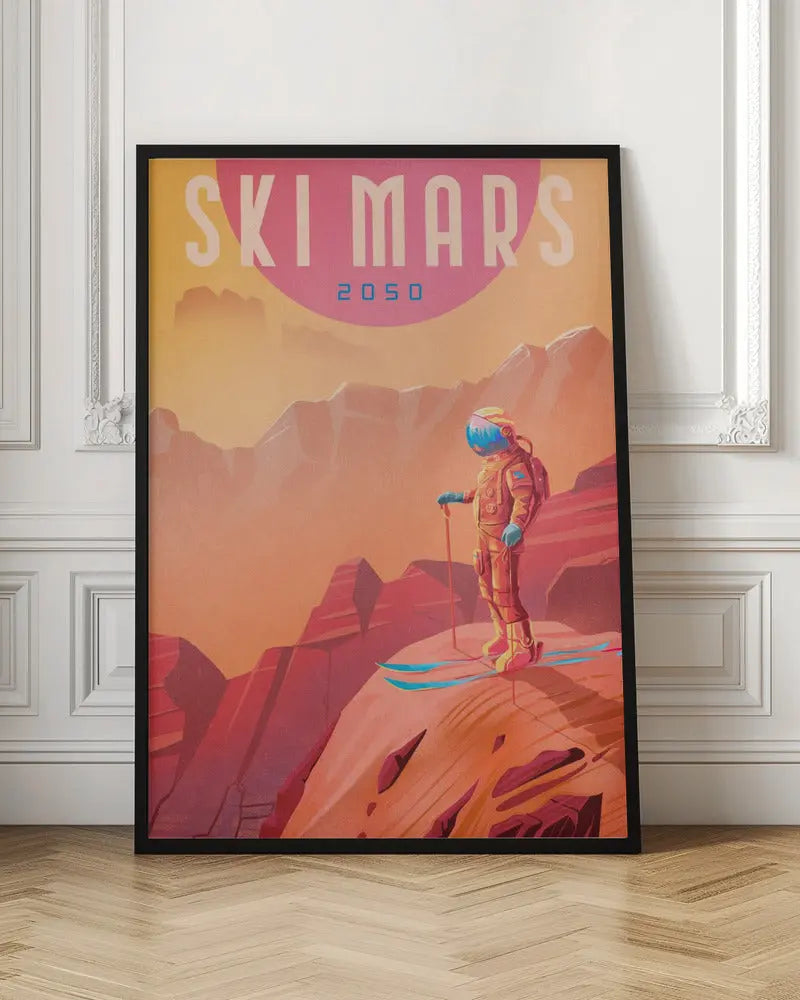 Ski Mars - Stretched Canvas, Poster or Fine Art Print I Heart Wall Art