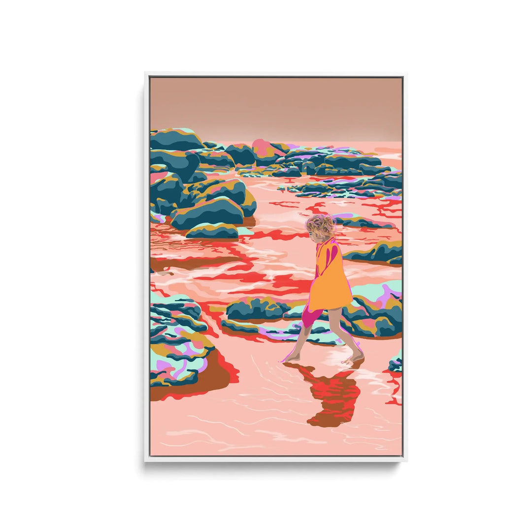Skimming By Unratio - Stretched Canvas Print or Framed Fine Art Print - Artwork I Heart Wall Art Australia 
