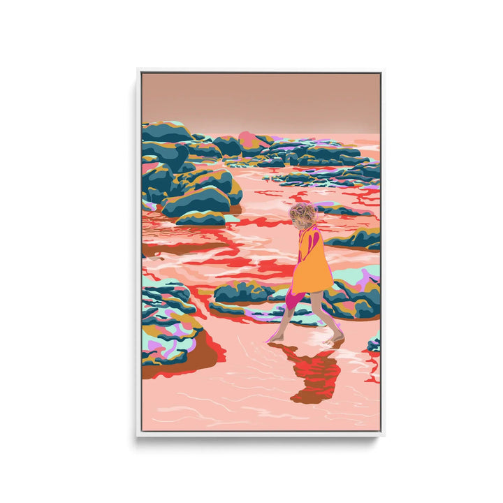 Skimming By Unratio - Stretched Canvas Print or Framed Fine Art Print - Artwork I Heart Wall Art Australia 