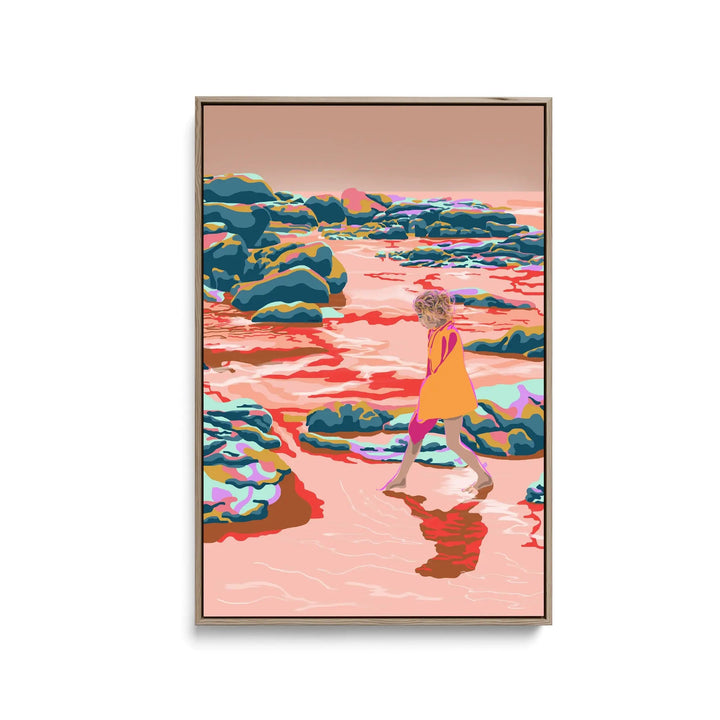 Skimming By Unratio - Stretched Canvas Print or Framed Fine Art Print - Artwork I Heart Wall Art Australia 