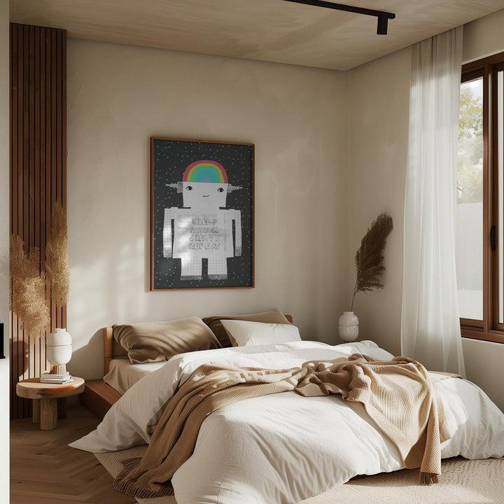Sleep Laugh Create Repeat - Stretched Canvas, Poster or Fine Art Print I Heart Wall Art