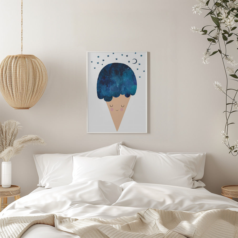 Sleep Well - Stretched Canvas, Poster or Fine Art Print I Heart Wall Art
