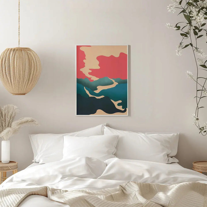 Smoke Through the Hills - Stretched Canvas, Poster or Fine Art Print I Heart Wall Art