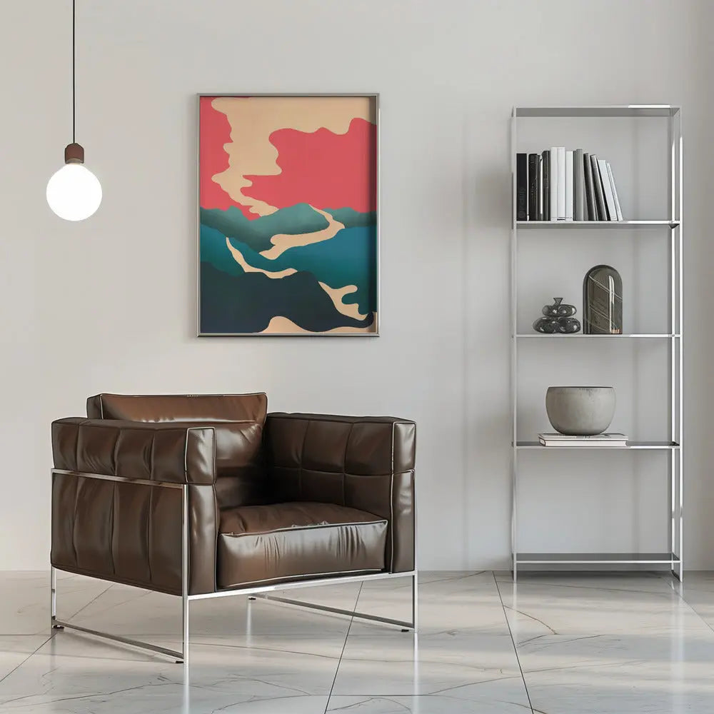 Smoke Through the Hills - Stretched Canvas, Poster or Fine Art Print I Heart Wall Art