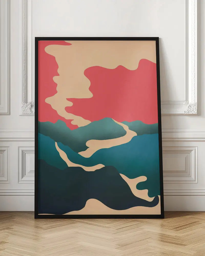Smoke Through the Hills - Stretched Canvas, Poster or Fine Art Print I Heart Wall Art