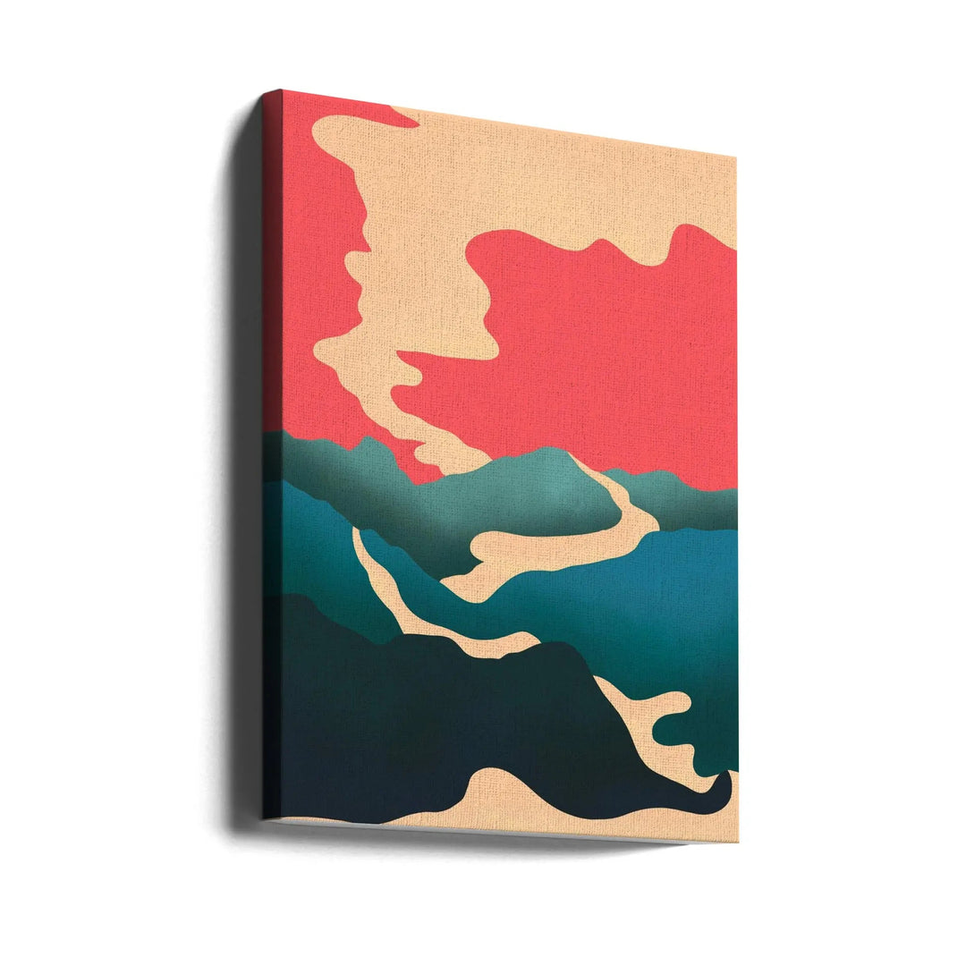Smoke Through the Hills - Stretched Canvas, Poster or Fine Art Print I Heart Wall Art