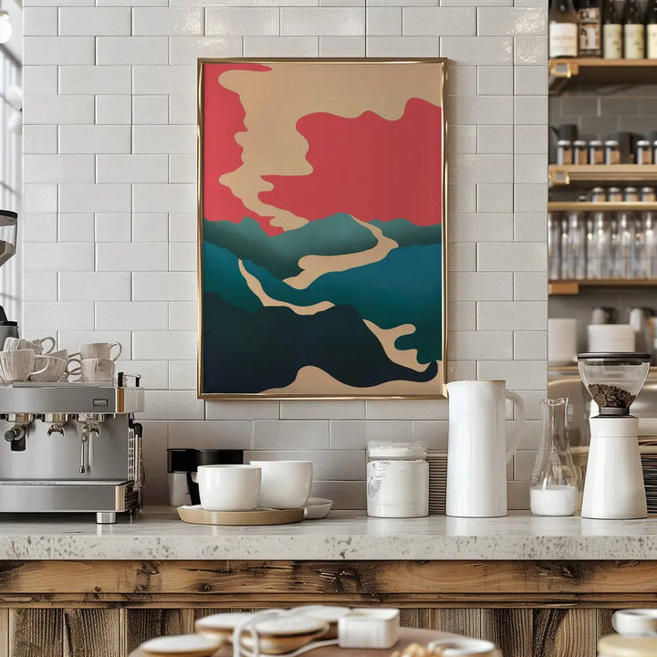Smoke Through the Hills - Stretched Canvas, Poster or Fine Art Print I Heart Wall Art