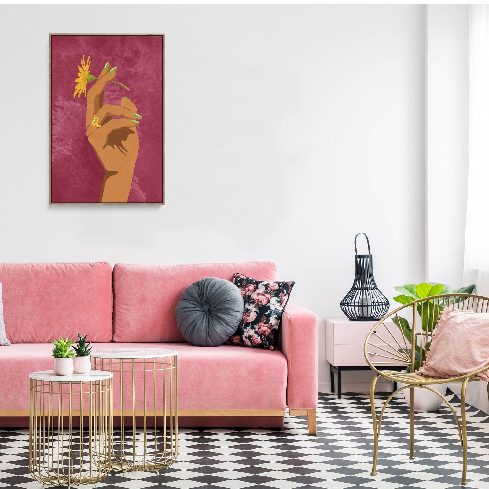 Smoking Flower by Raissa	Oltmanns - Stretched Canvas Print or Framed Fine Art Print - Artwork - I Heart Wall Art