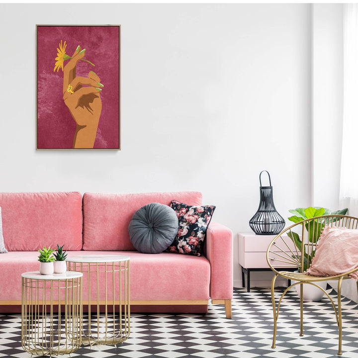 Smoking Flower by Raissa	Oltmanns - Stretched Canvas Print or Framed Fine Art Print - Artwork - I Heart Wall Art