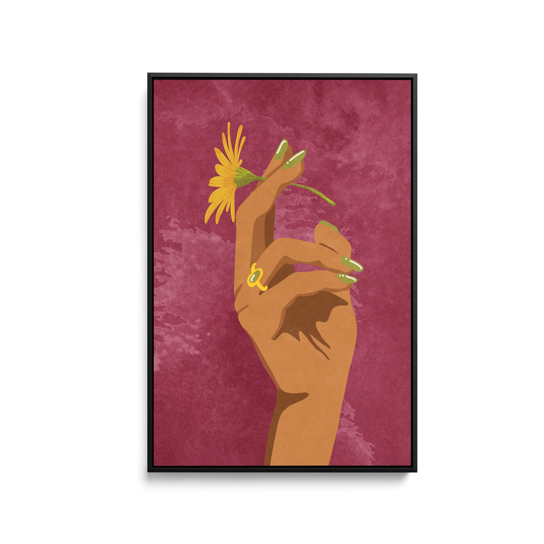 Smoking Flower by Raissa	Oltmanns - Stretched Canvas Print or Framed Fine Art Print - Artwork - I Heart Wall Art