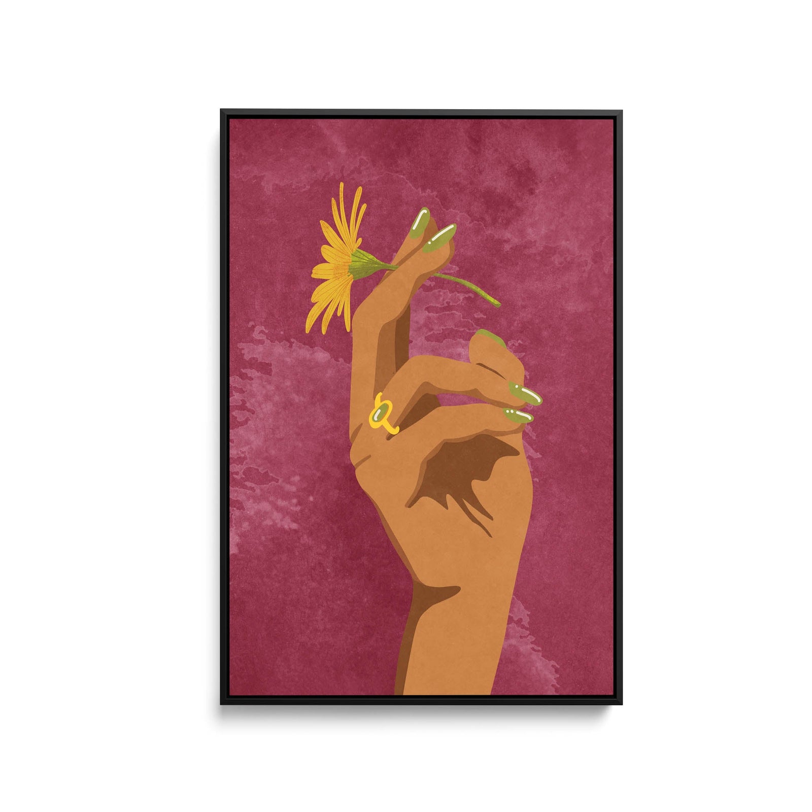 Smoking Flower by Raissa	Oltmanns - Stretched Canvas Print or Framed Fine Art Print - Artwork - I Heart Wall Art