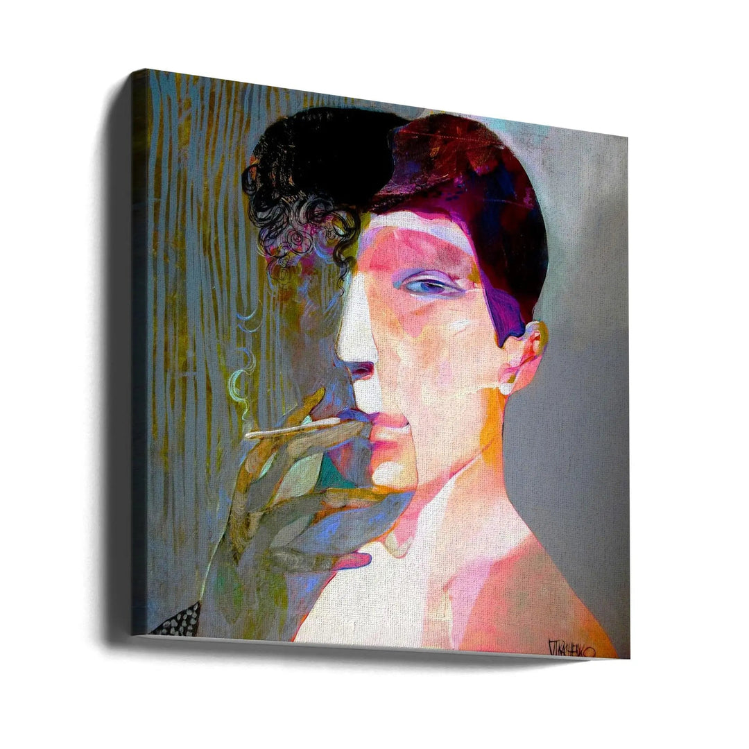Smoky - Square Stretched Canvas, Poster or Fine Art Print I Heart Wall Art