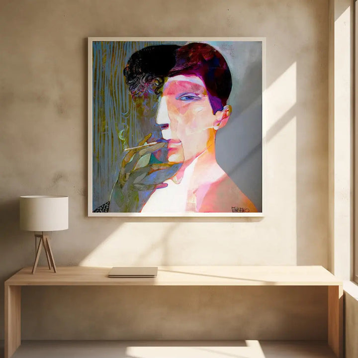 Smoky - Square Stretched Canvas, Poster or Fine Art Print I Heart Wall Art