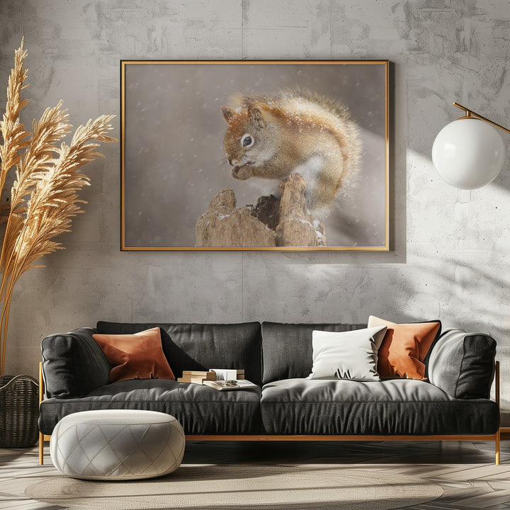 Snow Storm - Stretched Canvas, Poster or Fine Art Print I Heart Wall Art