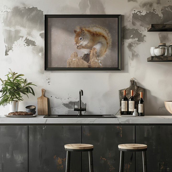 Snow Storm - Stretched Canvas, Poster or Fine Art Print I Heart Wall Art