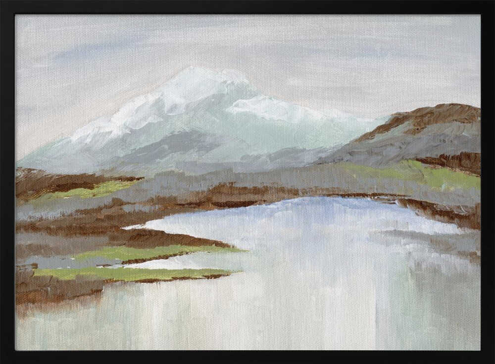 Snowy Alp - Stretched Canvas, Poster or Fine Art Print - I Heart Wall Art - Poster Print, Canvas Print or Framed Art Print