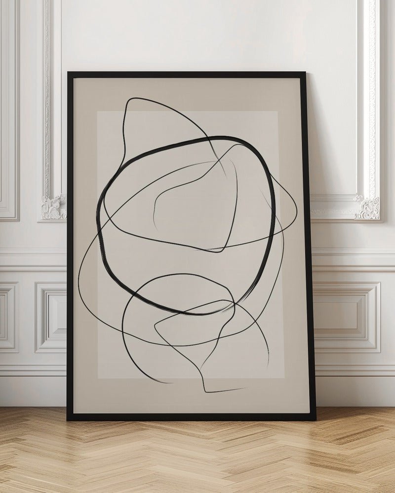 Soft Abstract Lines Art - Stretched Canvas, Poster or Fine Art Print - I Heart Wall Art - Poster Print, Canvas Print or Framed Art Print