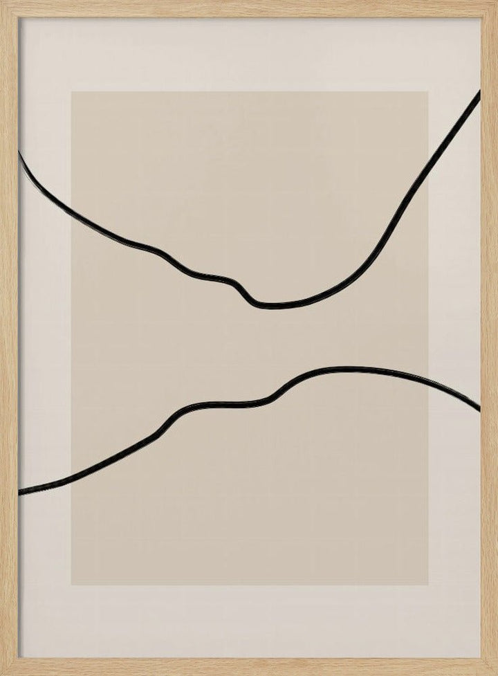 Soft Abstract Lines Art - Stretched Canvas, Poster or Fine Art Print - I Heart Wall Art - Poster Print, Canvas Print or Framed Art Print