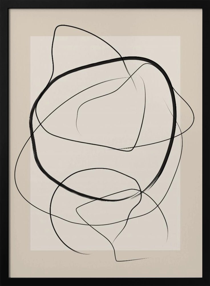 Soft Abstract Lines Art - Stretched Canvas, Poster or Fine Art Print - I Heart Wall Art - Poster Print, Canvas Print or Framed Art Print