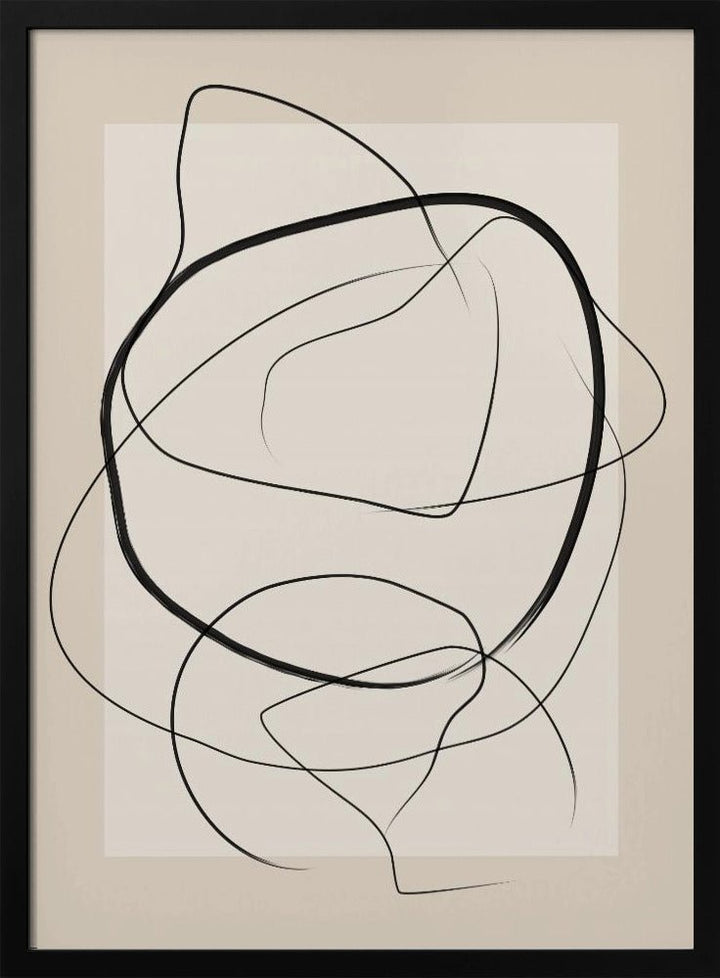 Soft Abstract Lines Art - Stretched Canvas, Poster or Fine Art Print - I Heart Wall Art - Poster Print, Canvas Print or Framed Art Print