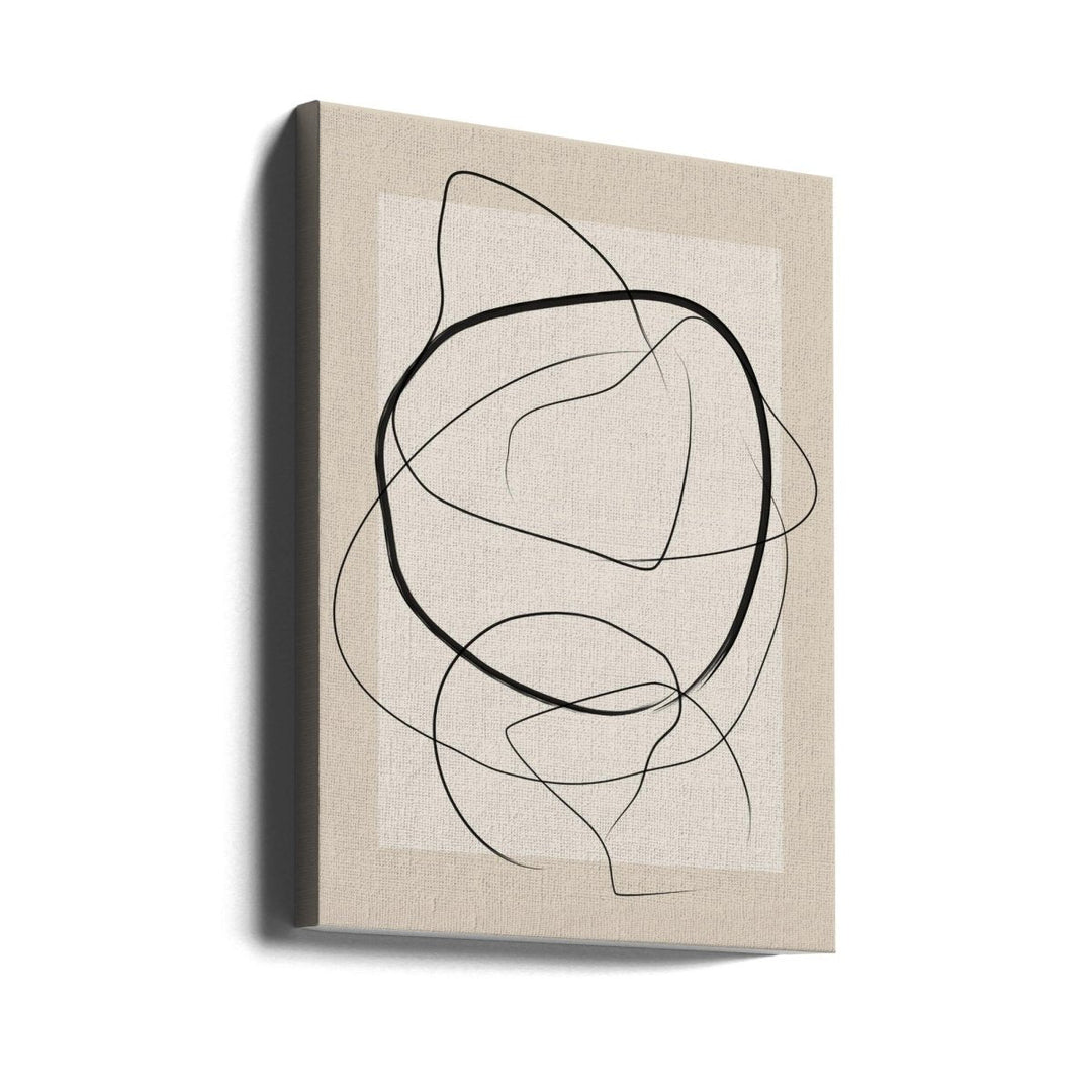 Soft Abstract Lines Art - Stretched Canvas, Poster or Fine Art Print - I Heart Wall Art - Poster Print, Canvas Print or Framed Art Print