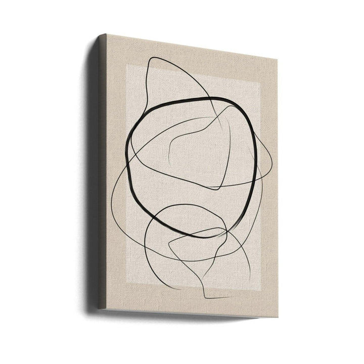 Soft Abstract Lines Art - Stretched Canvas, Poster or Fine Art Print - I Heart Wall Art - Poster Print, Canvas Print or Framed Art Print
