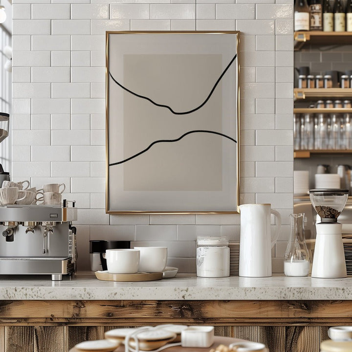 Soft Abstract Lines Art - Stretched Canvas, Poster or Fine Art Print - I Heart Wall Art - Poster Print, Canvas Print or Framed Art Print