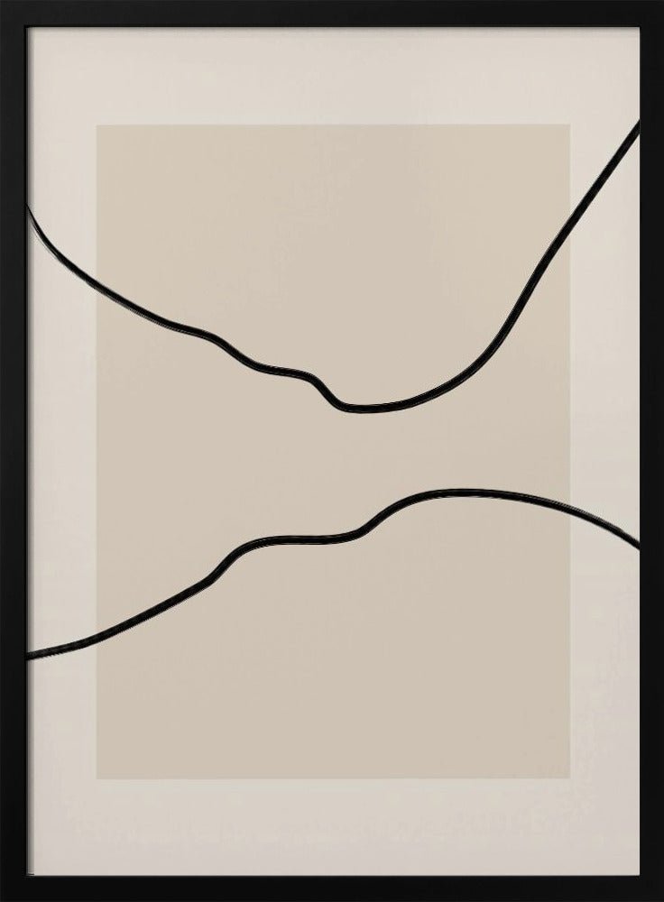 Soft Abstract Lines Art - Stretched Canvas, Poster or Fine Art Print - I Heart Wall Art - Poster Print, Canvas Print or Framed Art Print