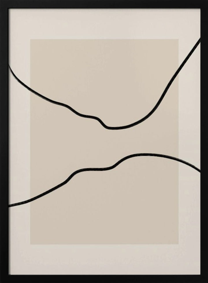 Soft Abstract Lines Art - Stretched Canvas, Poster or Fine Art Print - I Heart Wall Art - Poster Print, Canvas Print or Framed Art Print