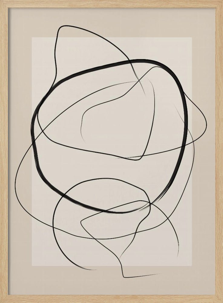 Soft Abstract Lines Art - Stretched Canvas, Poster or Fine Art Print - I Heart Wall Art - Poster Print, Canvas Print or Framed Art Print