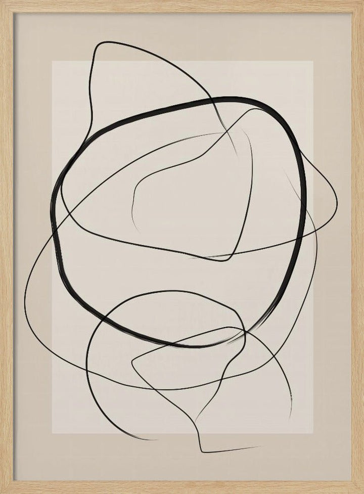 Soft Abstract Lines Art - Stretched Canvas, Poster or Fine Art Print - I Heart Wall Art - Poster Print, Canvas Print or Framed Art Print