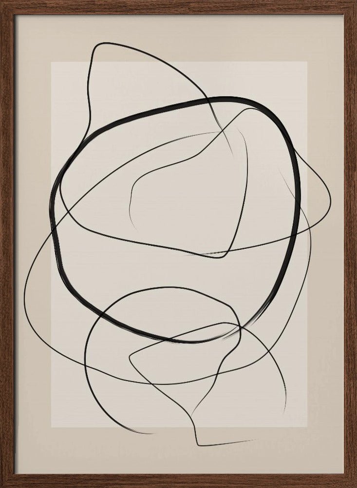 Soft Abstract Lines Art - Stretched Canvas, Poster or Fine Art Print - I Heart Wall Art - Poster Print, Canvas Print or Framed Art Print