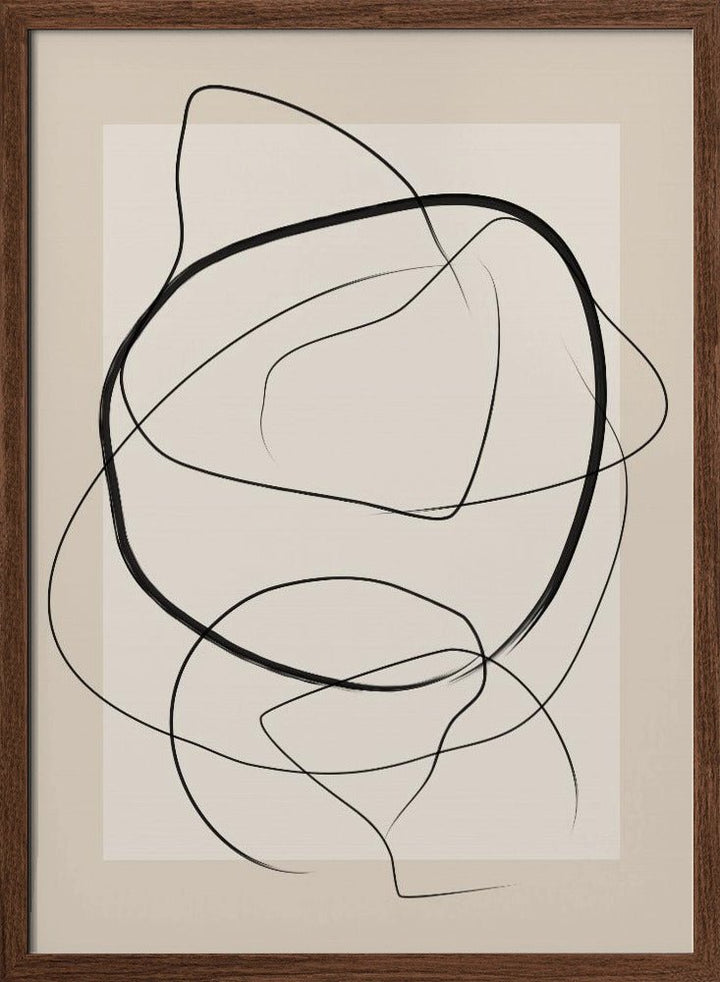 Soft Abstract Lines Art - Stretched Canvas, Poster or Fine Art Print - I Heart Wall Art - Poster Print, Canvas Print or Framed Art Print