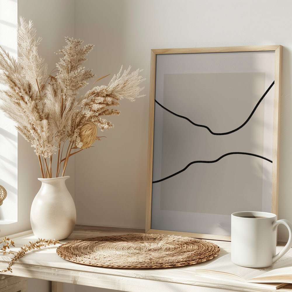 Soft Abstract Lines Art - Stretched Canvas, Poster or Fine Art Print - I Heart Wall Art - Poster Print, Canvas Print or Framed Art Print