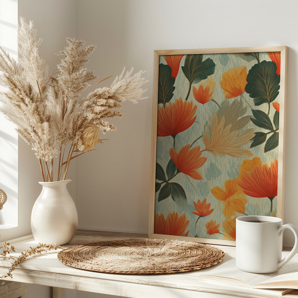 Soft Autumn Garden - Stretched Canvas, Poster or Fine Art Print I Heart Wall Art
