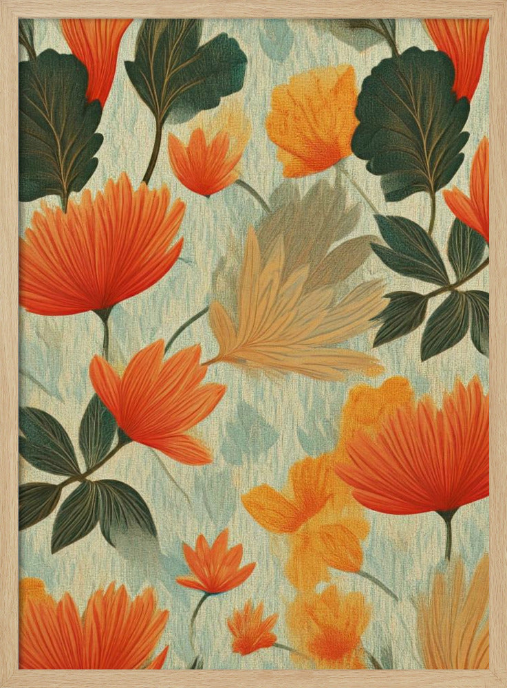 Soft Autumn Garden - Stretched Canvas, Poster or Fine Art Print I Heart Wall Art