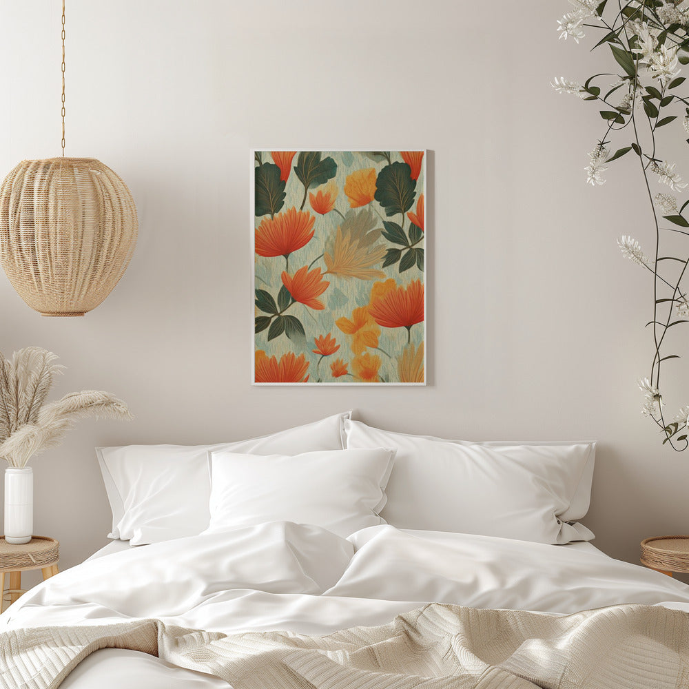 Soft Autumn Garden - Stretched Canvas, Poster or Fine Art Print I Heart Wall Art