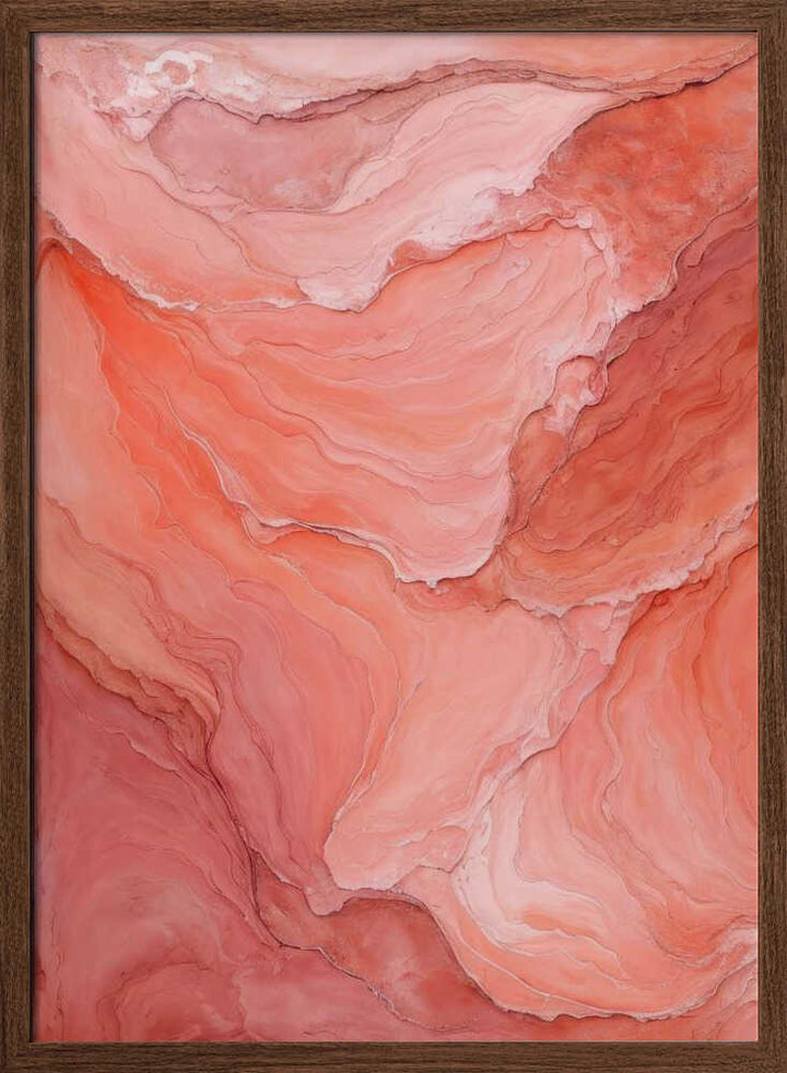 Soft Coral Flow - Stretched Canvas, Poster or Fine Art Print - I Heart Wall Art - Poster Print, Canvas Print or Framed Art Print