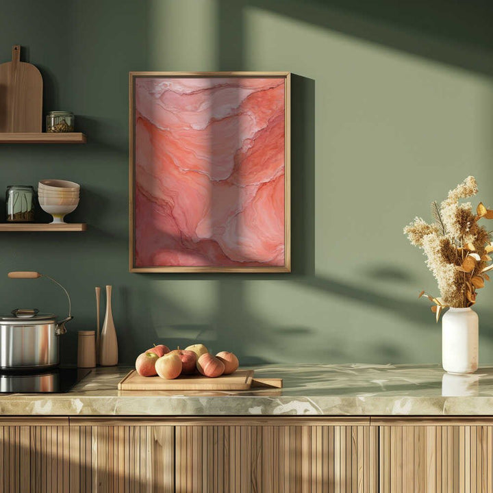 Soft Coral Flow - Stretched Canvas, Poster or Fine Art Print - I Heart Wall Art - Poster Print, Canvas Print or Framed Art Print