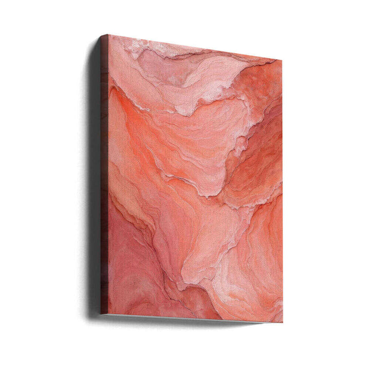 Soft Coral Flow - Stretched Canvas, Poster or Fine Art Print - I Heart Wall Art - Poster Print, Canvas Print or Framed Art Print