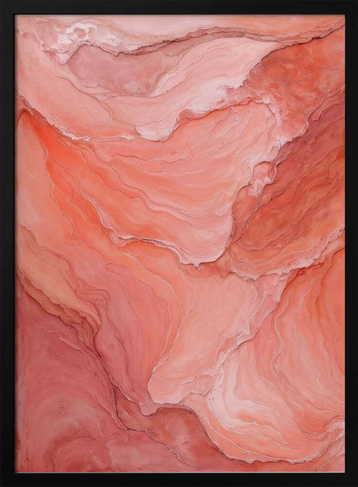 Soft Coral Flow - Stretched Canvas, Poster or Fine Art Print - I Heart Wall Art - Poster Print, Canvas Print or Framed Art Print