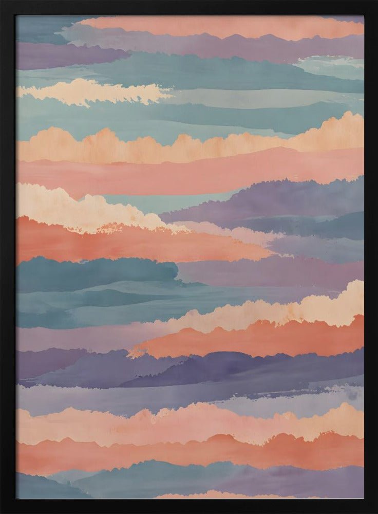 Soft Horizon Waves - Stretched Canvas or Fine Art Print - I Heart Wall Art - Poster Print, Canvas Print or Framed Art Print