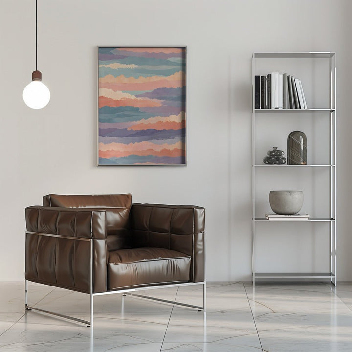 Soft Horizon Waves - Stretched Canvas or Fine Art Print - I Heart Wall Art - Poster Print, Canvas Print or Framed Art Print