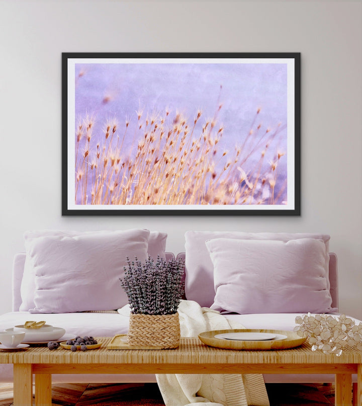 Soft Lavender - Abstract Purple Original Stretched Canvas Wall Art Print
