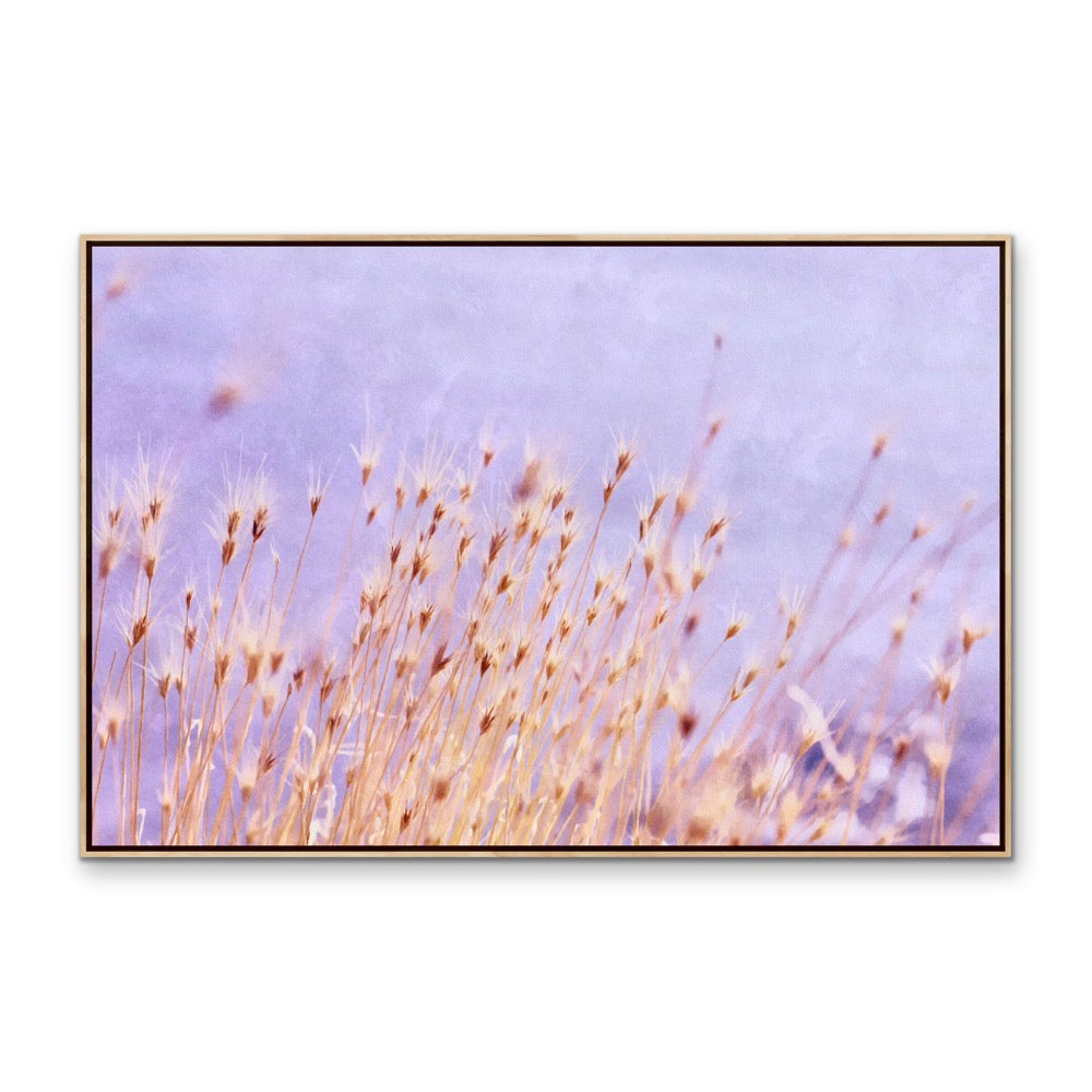 Soft Lavender - Abstract Purple Original Stretched Canvas Wall Art Print