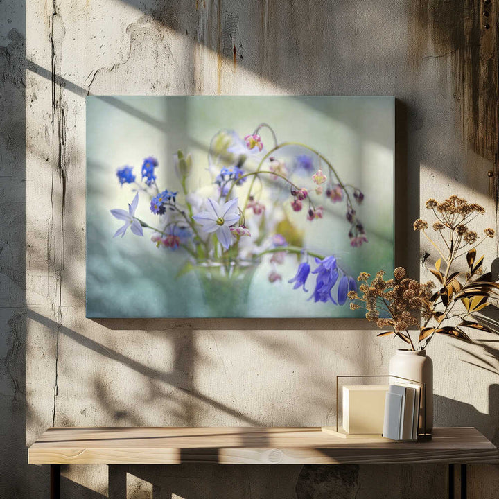 Soft Spring Bouquet - Stretched Canvas Poster or Fine Art Print