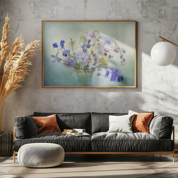 Soft Spring Bouquet - Stretched Canvas Poster or Fine Art Print