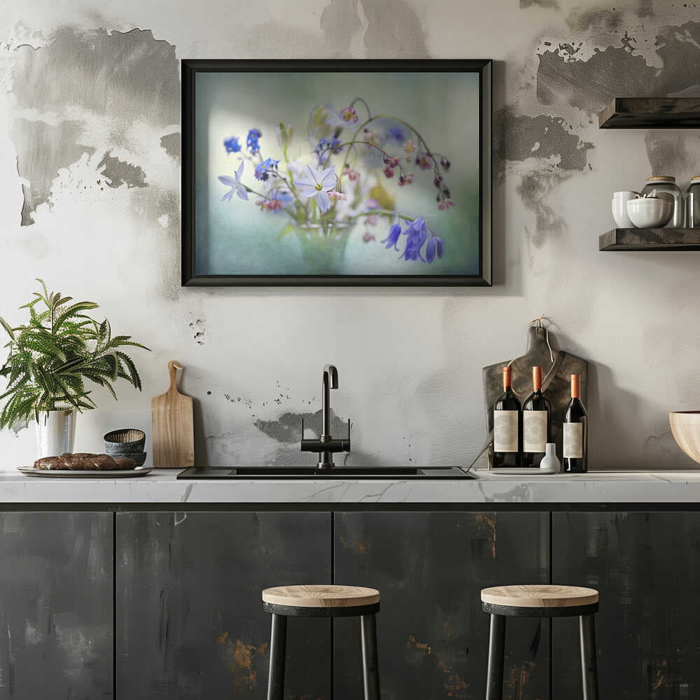 Soft Spring Bouquet - Stretched Canvas Poster or Fine Art Print