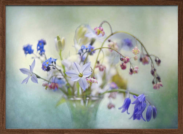Soft Spring Bouquet - Stretched Canvas Poster or Fine Art Print